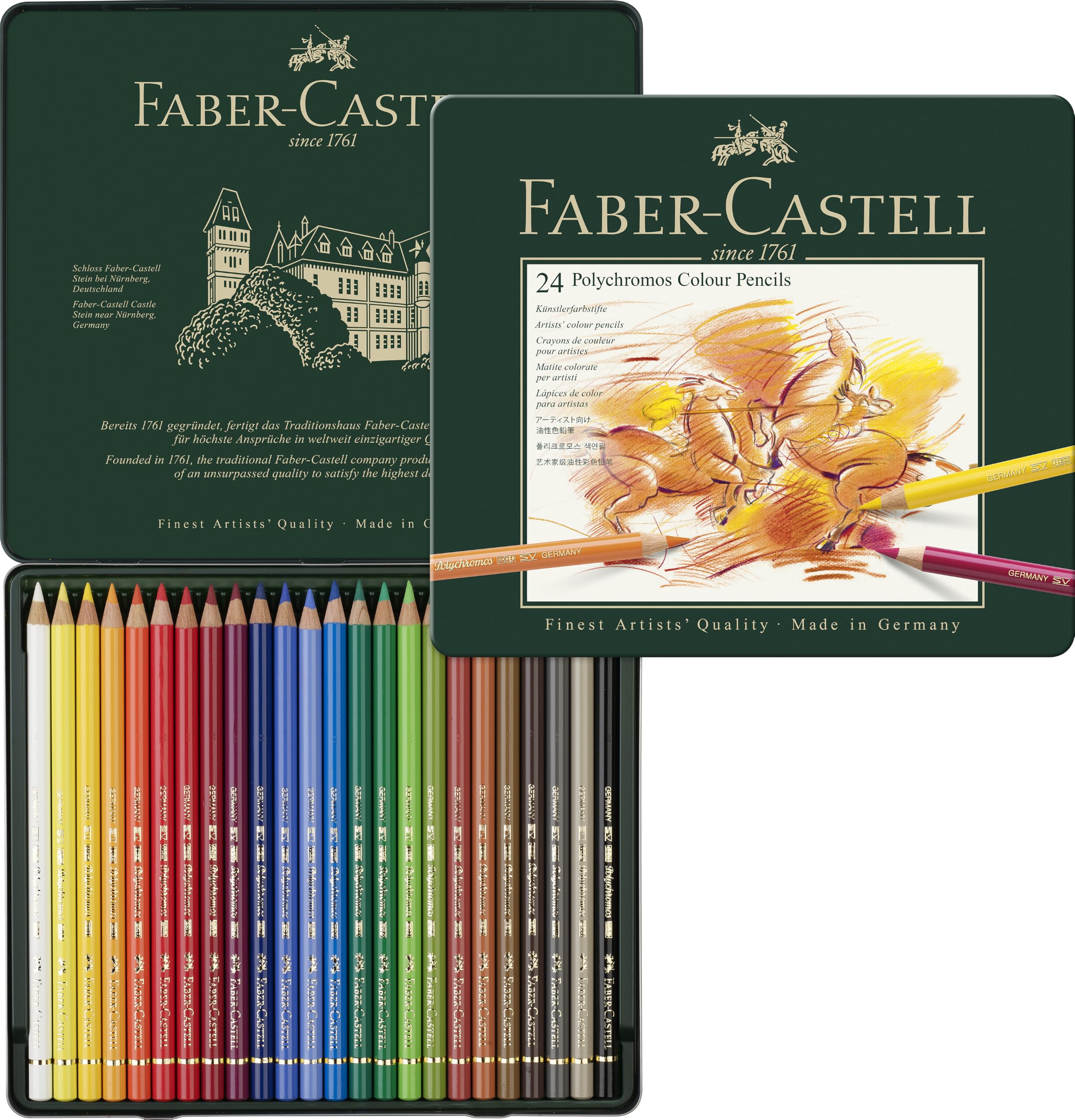 Amazon.co.jp: Faber-Castel 24 Piece Polychromous Colored Pencil